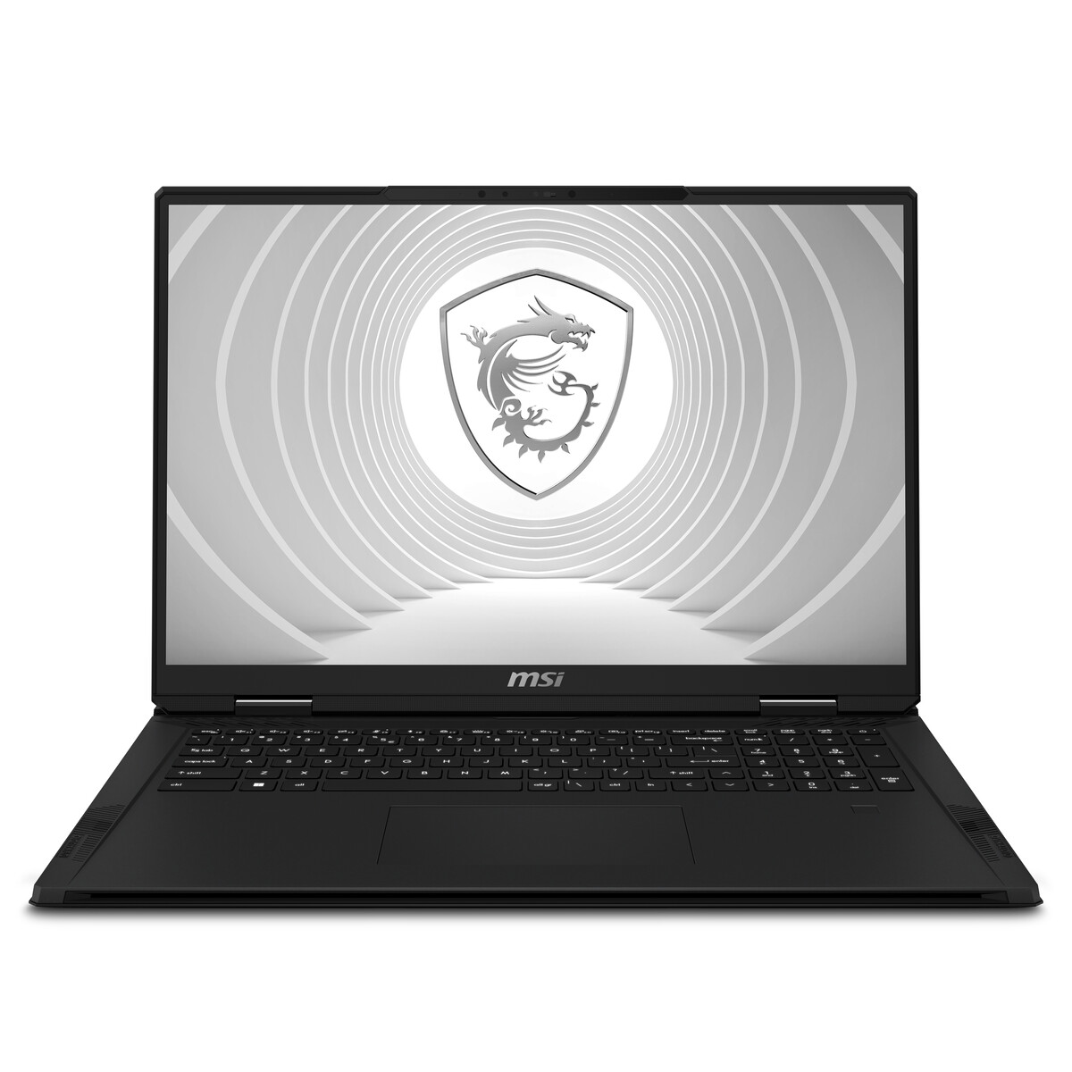 MSI CreatorPro X18 HX workstation laptop presented with up to an