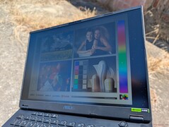 Outdoors under sunlight