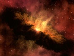 An image showing a red and orange galaxy. (Image source: Pixabay)