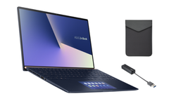 Asus ZenBook 15 UX534FA-A8038T with protective case and cable. (Image source: Asus)