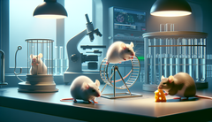 Successful trials on mice could lead to a cure for anorexia nervosa in humans (Generated using DALL·E 3)