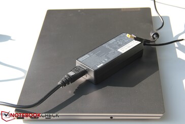 Size comparison with the laptop