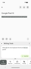 Writing Tools in Gboard