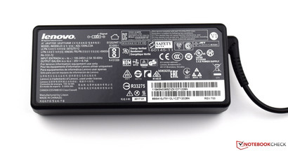 Technical data of the power supply