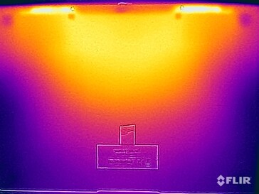 Surface temperatures underside (stress test)