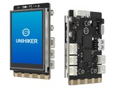 The Unihiker is a compact SBC with a built-in colour display. (Image source: DFRobot)