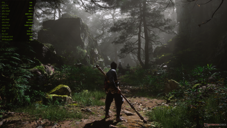 Black Myth: Wukong DLSS 4 Ultra Performance. (Image Source: Notebookcheck)