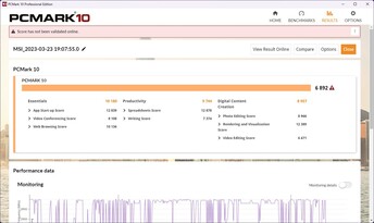 PCMark 10 in hybrid mode