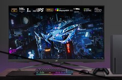 The feature-packed Asus ROG Swift PG38UQ is heavily discounted on Amazon ahead of Black Friday. (Image source: Asus - edited)