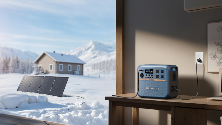 The Bluetti Pioneer Na portable power station supports dual AC + Solar fast charging (Image source: Bluetti)