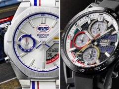 From right to left (pictured) - Casio Edifice EFS-S641TMS-1A, and the ECB-S10NIS-7AJR Heritage Edition. (Image source: Casio)