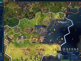 A detailed city overview showcasing the depth that Civilization 6 has to offer gamers as a turn-based strategy game
