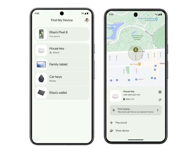 Android smartphones can now track lost devices via Google's new "Find My Device" network. (Image: Google)