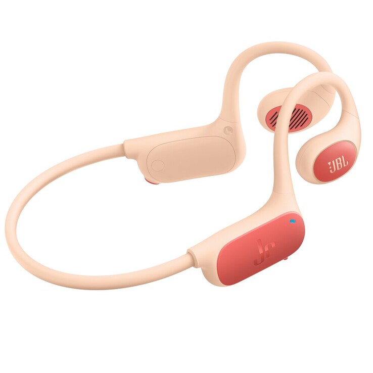 The JBL Junior Free headphones for children comes in three colors-purple, teal, and peach (shown). (Image source: JBL)
