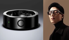 Meizu&#039;s MYVU Smart Ring features an eye-catching design with logo and LED. (Image source: Meizu)