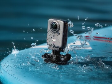 The DJI Osmo 360 action camera is rated at 10 m (33 ft) (Image source: DJI)