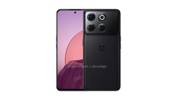 Prototype-based render of the OnePlus 10T.