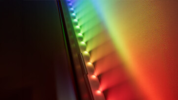 Play gradient TV strip light.
