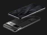 The Pixel 8 Pro has the same sized display as its predecessor, unlike the Pixel 8. (Image source: @OnLeaks & SmartPrix)
