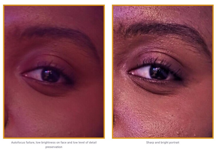 The Samsung Galaxy S26 Ultra (left) does not always focus correctly on a person's face. The comparison image on the right is from the Galaxy S25 Ultra.