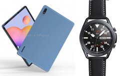 Samsung may launch the Galaxy Tab S7 and Galaxy Watch Active 3 series together on July 22. (Image source: OnLeaks & Evan Blass)