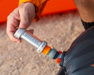 The Beam Pump saves campers from having to carry seperate pumps and lanterns.
