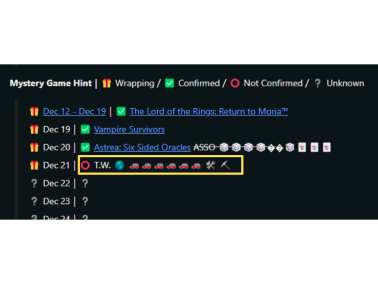 The clue in the form of emojis, highlighted in yellow. (Image source: Reddit)