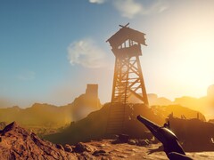 A modified image showing a tower in Survival: Fountain of Youth.
