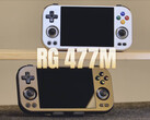 Anbernic will likely release the RG477M in the two colours shown before the end of the month. (Image source: Anbernic)