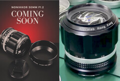 The ArtraLab Nonikkor Nocty 50 mm f/1.2 retro manual lens has leaked in the flesh, confirming a very risky design. (Image source: ArtraLab / Nikon Rumors - edited)