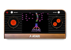 Like the Ataribox, this handheld&#039;s design is inspired by Atari&#039;s classic consoles. (Source: Funstock Retro)