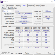 System info: CPU-Z SPD