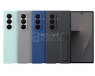 The Galaxy Z Fold7 can already be seen in its four launch colours via these leaked first-party cases. (Image source: via NieuweMobiel)