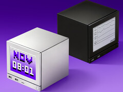 A render of Jsaux&#039;s Steam Machine e-ink and LCD front panel screens. (Image source: Jsaux)