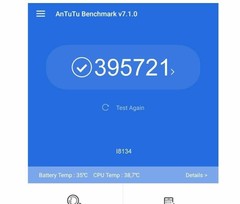 The &#039;Sony Xperia XZ4&#039; has apparently scored extremely well on Antutu Benchmark. (Source: Twitter)