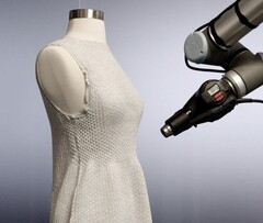 MIT Self Assembly Lab has prototyped a 4D Knit Dress production method that ensures perfect fit using heat. (Source: MIT Self Assembly Lab)