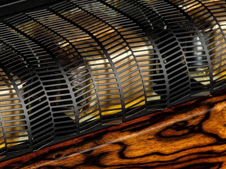 The HPA-KG amp grill is patterned like the tree needles of the Japanese Ayasugi. (Source: Audio-Technica)