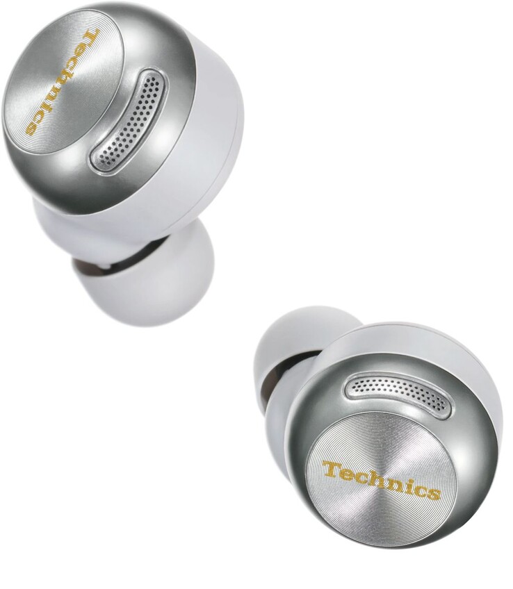The Technics EAH-AZ100 earbuds utilize active noise cancellation and Voice Focus AI to reduce background noise while listening to music and making calls. (Image source: Technics)