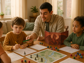 During a D&D session, a game master noticed that a child had difficulty distinguishing between yellow and blue – a sign of a rare form of color blindness. (Image source: OpenAI)