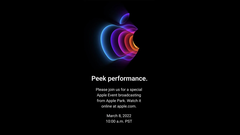 Apple&#039;s &quot;Peek Performance&quot; event will be held soon (image via Apple)