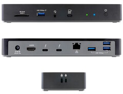 Apricorn introduces Aegis Thunderbolt 4 docking station with 11 ports, 8K external monitor support, and dual Kensington security slots. (Image source: Apricorn)
