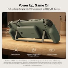 The Belkin Charging Grip has a cut-out for the Switch 2's kickstand.