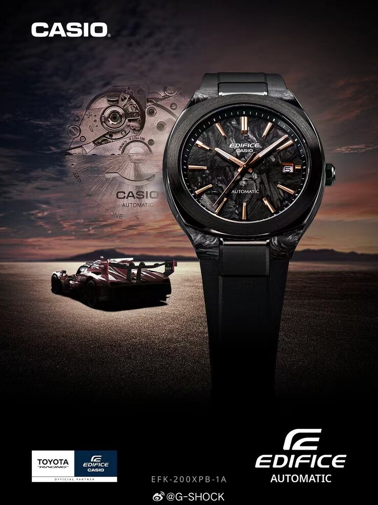 The new Casio Edifice x Toyota Racing EFK-200XPB-1A watch