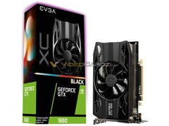 EVGA Black edition of the Nvidia GeForce GTX 1660. (Source: VideoCardz)