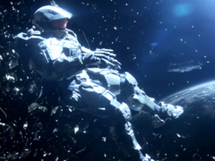 A screengrab of the ending sequence of Halo 4