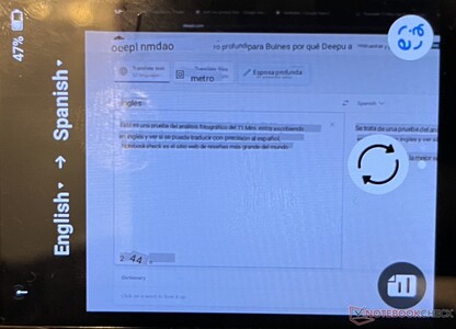 The T1 Mini can translate written text via the camera, but the experience is miserable.