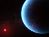 A visualization of K2-18b based on current scientific data, showing what the distant exoplanet might look like. (Image Source : NASA, ESA, Joseph Olmsted)