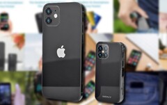 The Mony Mint looks fun-size next to an Apple iPhone 11. (Image source: Mony - edited)