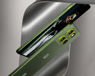 The Motorola Edge 70 in its Pantone Bronze Green colour option. (Image source: via Evan Blass)
