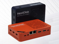The NestDisk mini PC starts at under $200. Pictured: the two color options of the NAS. (Image source: Youyeetoo)